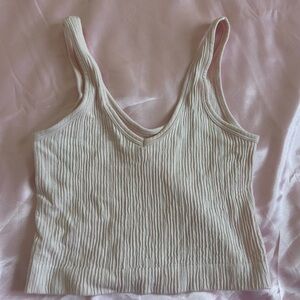 Urban Outfitters Cream Ribbed Camisole